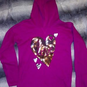 Pink "Love" Hoodie Girls' Size 12